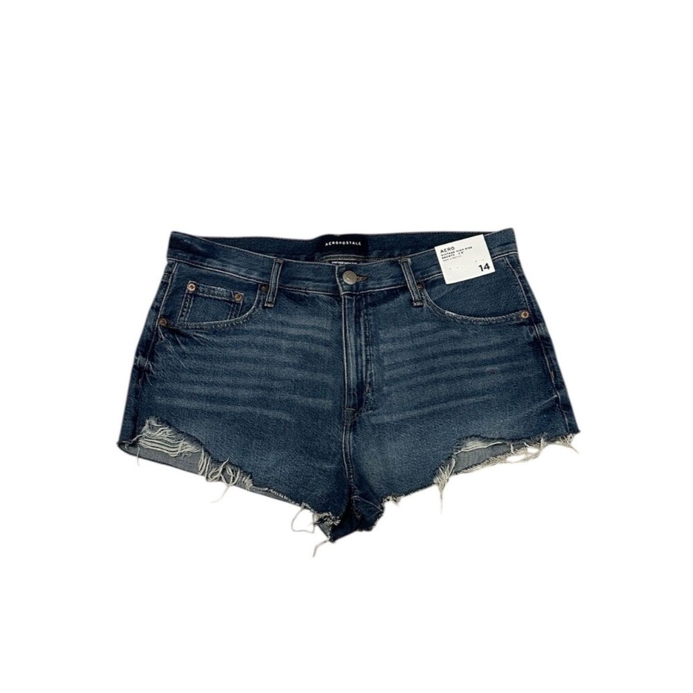 Vintage High Rise Denim Shorty Shorts 2.5” NEW 100% Cotton Aeropostale Sz 14